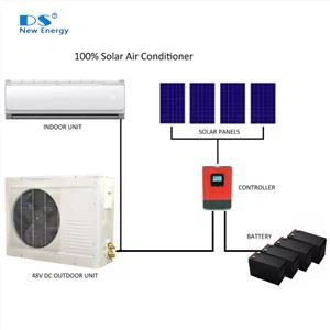 12000BTU 100% DC48V zonne-airconditioner